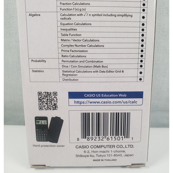 CASIO FX-991CW ClassWiz Scientific Calculator Math Algebra New Sealed in Box - Picture 9 of 10